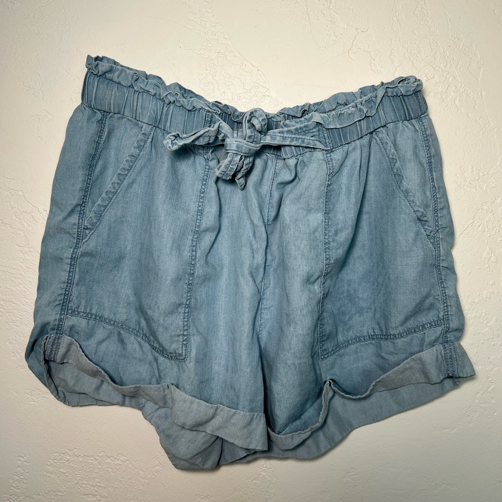 Aerie flowy jean shorts SIZE M